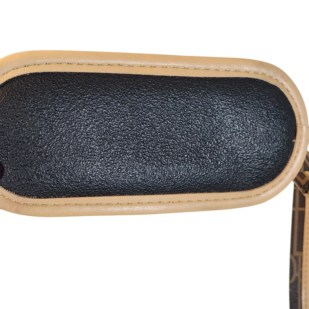 Diane Von Furstenberg DVF Brown‎ Monogram Vintage Luggage Bag Gold Hardware